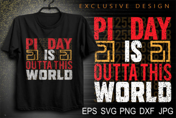 A Bold PI T-shirt Design as Your Graphic and Print Template