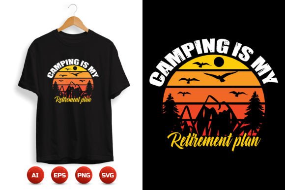A Designer's Review: How Camping T-shirt Design 8 Elevates Local Brand Graphics