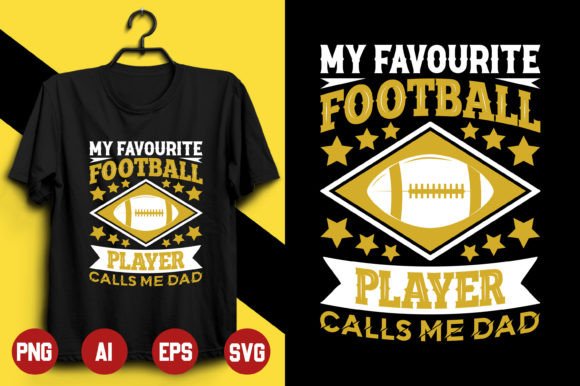A Football T-Shirt Design Asset for Modern Graphics and Print Templates