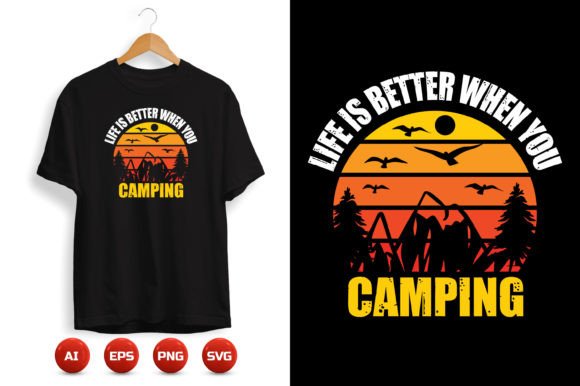 A Practical Brand Designer's Review of Camping T-shirt Design 7