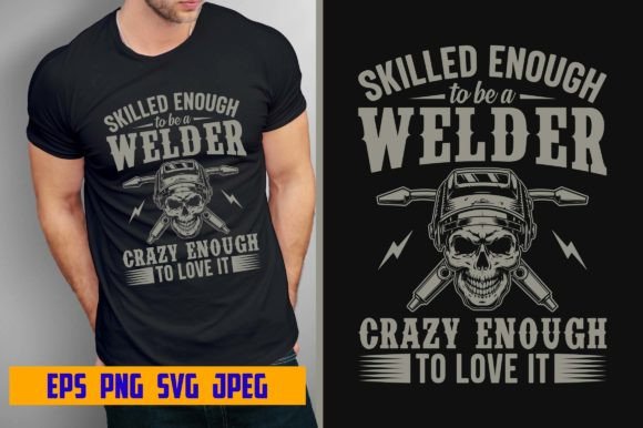 A Welder Design Asset for Commercial Graphics and Print Templates