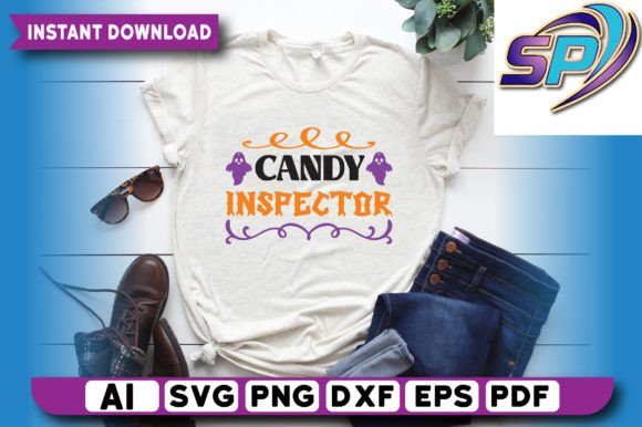 Candy Inspector Graphics for Print Templates & T-Shirt Design