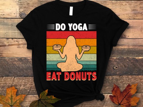 Do Yoga Eat Donuts Vintage T-Shirt Design: A Design Review