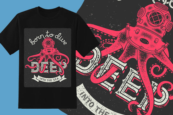 Octopus Diver Graphics: A Versatile Print Template Review