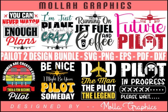 Pailot Design Bundle: Typography for T-Shirts & Print Templates
