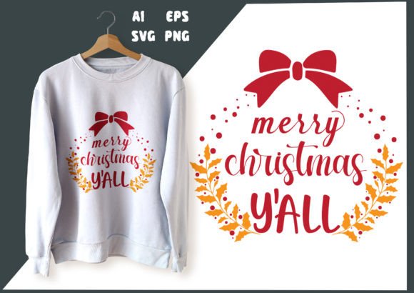Reviewing the Merry Christmas Y'all T-shirt Graphic for Web Design