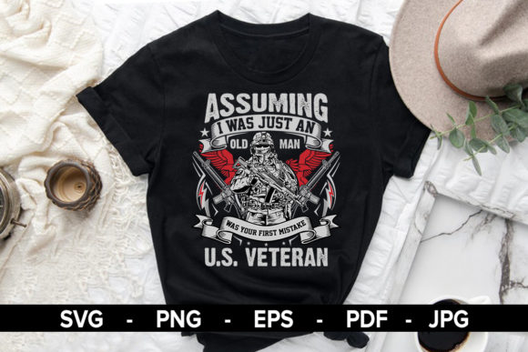 Veteran-Themed Graphics for Print Templates and Merch