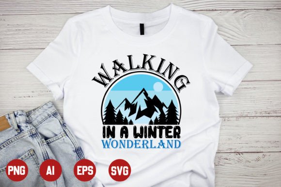 Winter Wonderland Graphics for Print Templates
